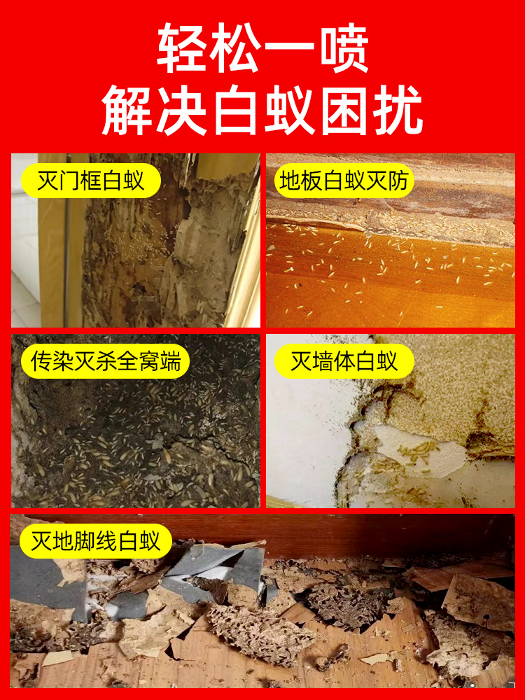 殺白蟻防治專用藥專滅白蟻的藥粉一全窩端家用除飛蟻白螞蟻殺蟲劑